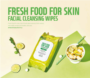 Fresh Food For Skin Cleansing Wipes (Grape) 60 Tücher EMPFINDLICHE HAUT