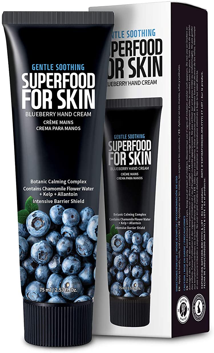 Superfood Hand Cream (Blueberry) Gentle Soothing 75 ml