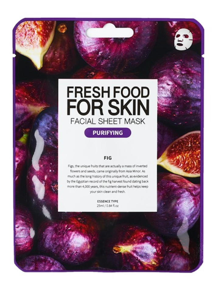 Fresh Food For Skin Facial Sheet Mask (Fig) Purifying 25 ml