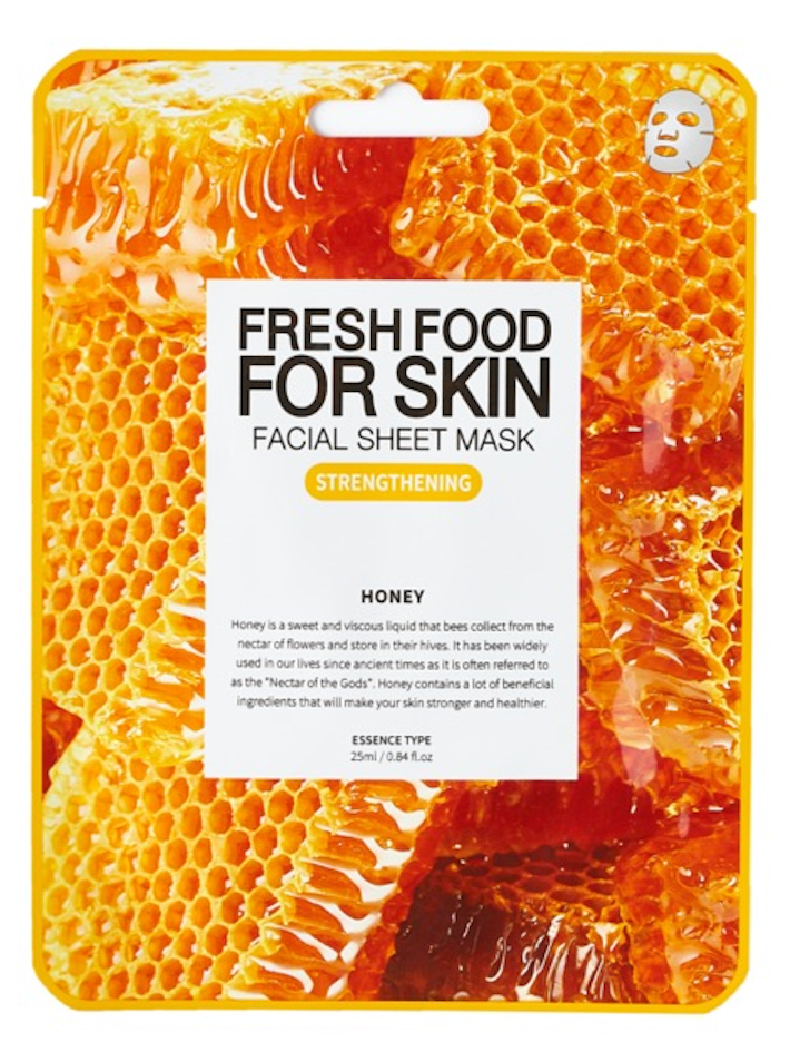 Fresh Food For Skin Facial Sheet Mask (Honey) Strengthening 25 ml