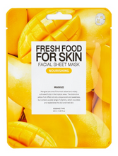 Laden Sie das Bild in den Galerie-Viewer, Fresh Food For Skin Facial Sheet Mask (Mango) Nourishing 25 ml
