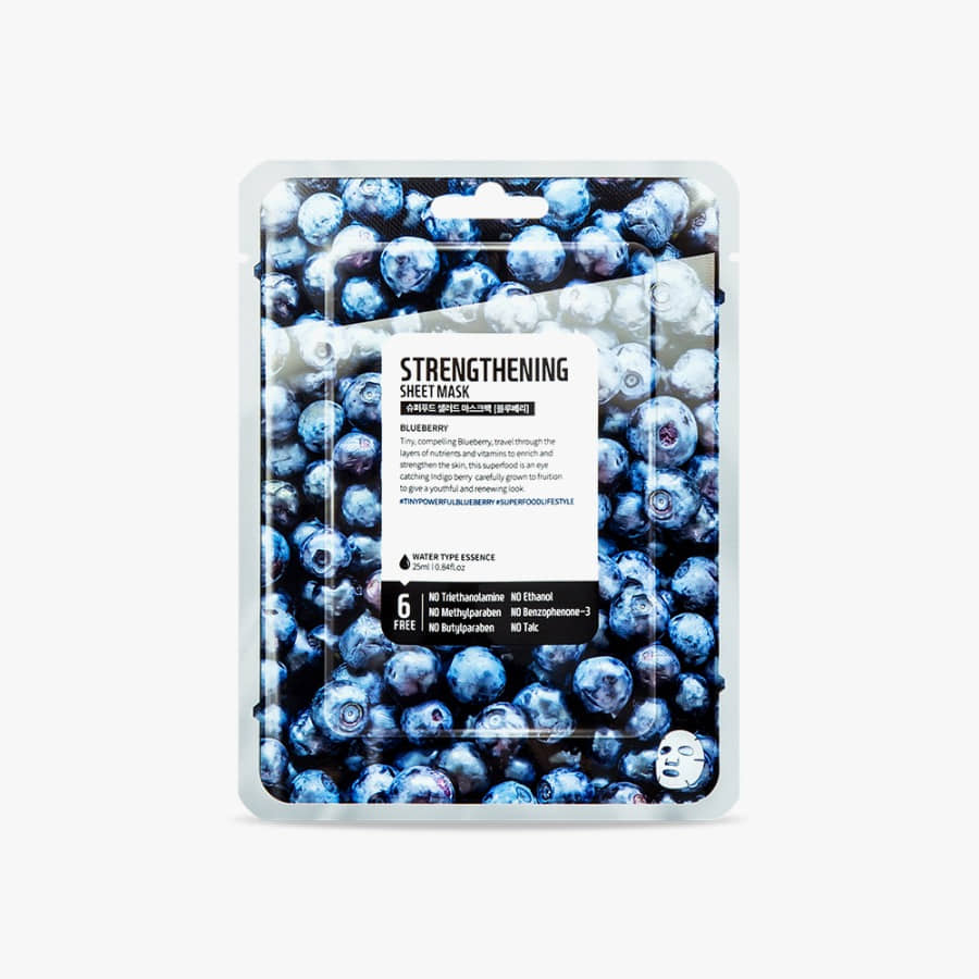 Superfood Facial Sheet Mask (Blueberry) Strengthening