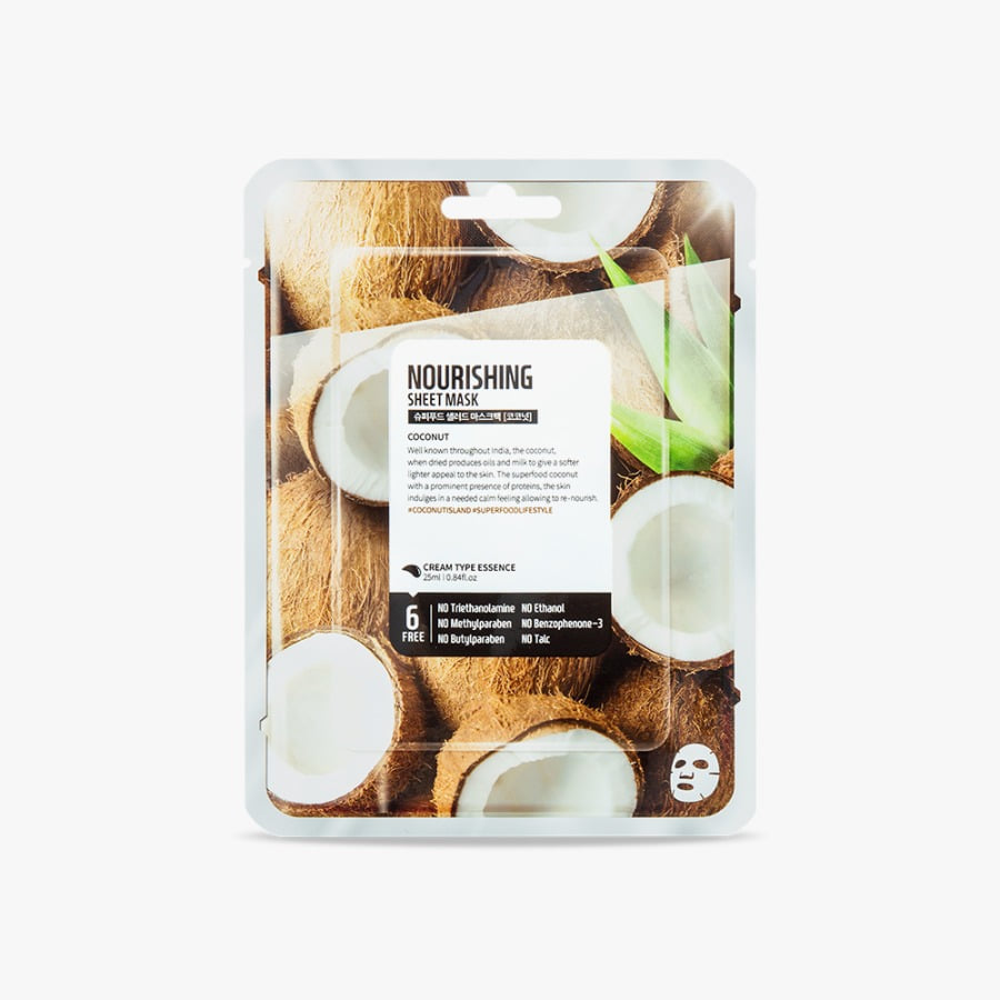 Superfood Facial Sheet Mask (Coconut) Nourishing